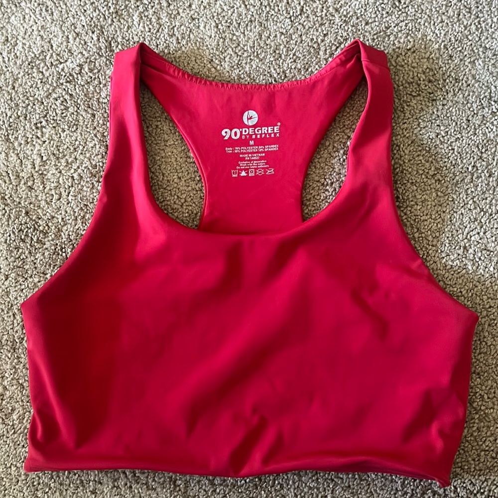 90 degree by Reflex. Red. size Medium.